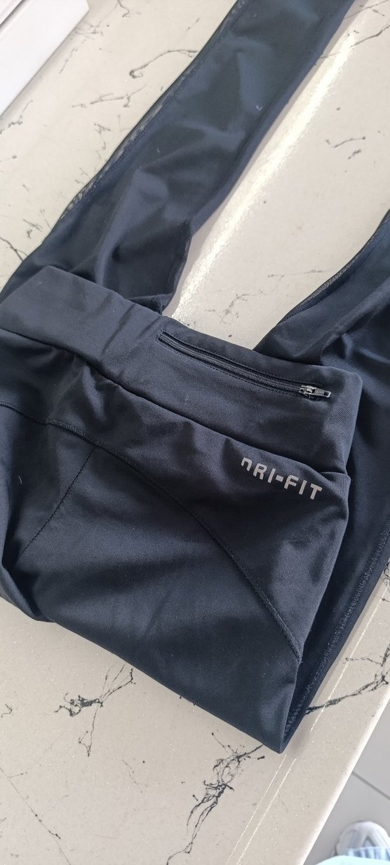 Nike Siyah Yüksek Bel Spor Tayt — görsel 5/8