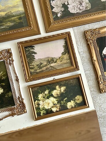 Ahşap Camlı Vintage Çerçeve