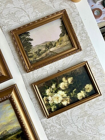 Beden Ahşap Camlı Vintage Çerçeve