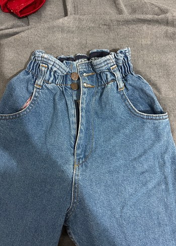 Mavi beli lastikli pantolon - Görsel 4