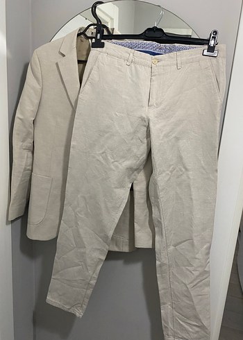 Bej Erkek Regular Fit Takım Elbise - Görsel 2