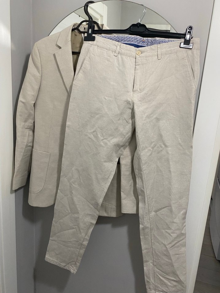 Bej Erkek Regular Fit Takım Elbise - Görsel 2