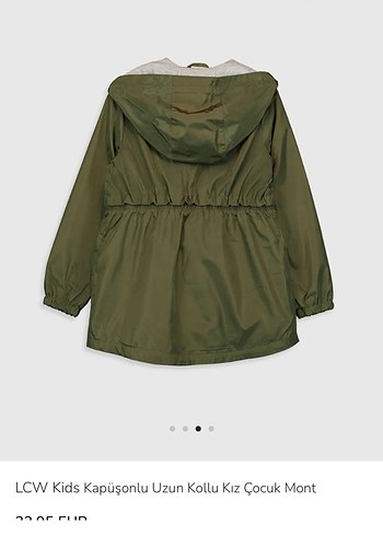 LCW Kids Kapüşonlu Kız Çocuk Mont - Görsel 2