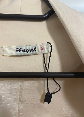 Düğmeli Beyaz Kadın Blazer Ceket - Görsel 3