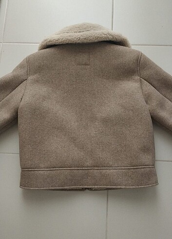 Zara ZARA İçi Kürklü Kısa Bej Ceket