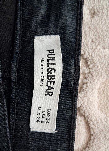 34 Beden siyah Renk Mumlu pantalon