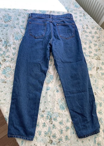 Diğer Kadın Mavi Denim Midi Boy Salaş Kot Pantolon