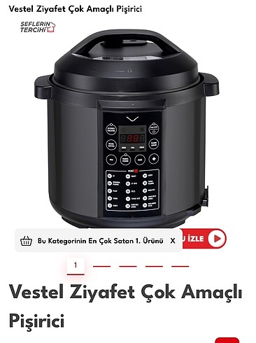 Vestel çok amaçlı pişirici