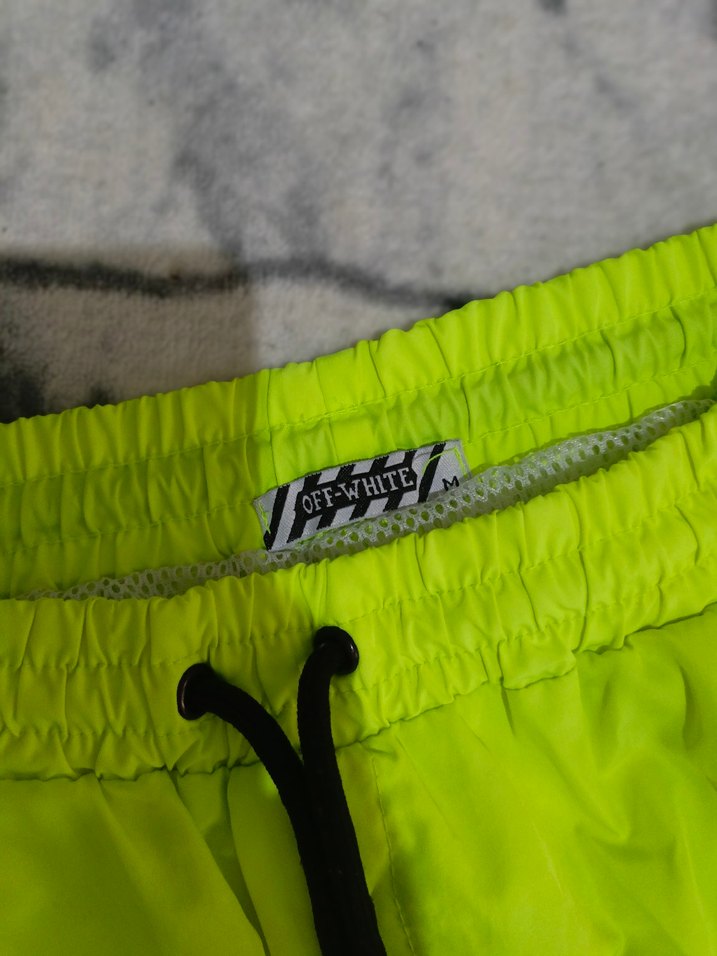 Sarı Off-White Mini Erkek Şort - Görsel 2