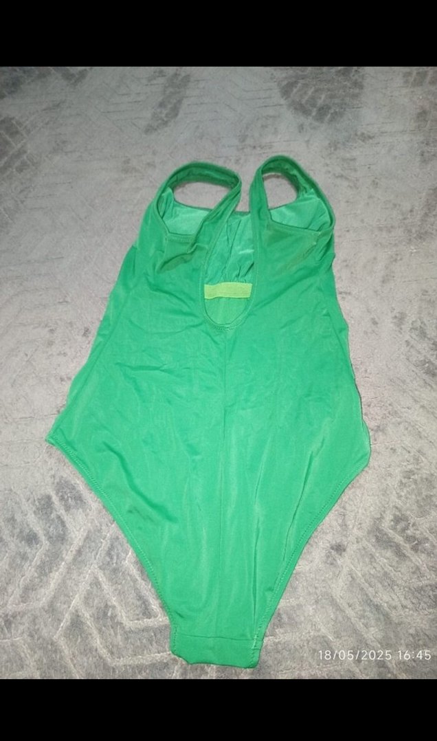 Yeşil Sade Kadın Mayo - Görsel 2