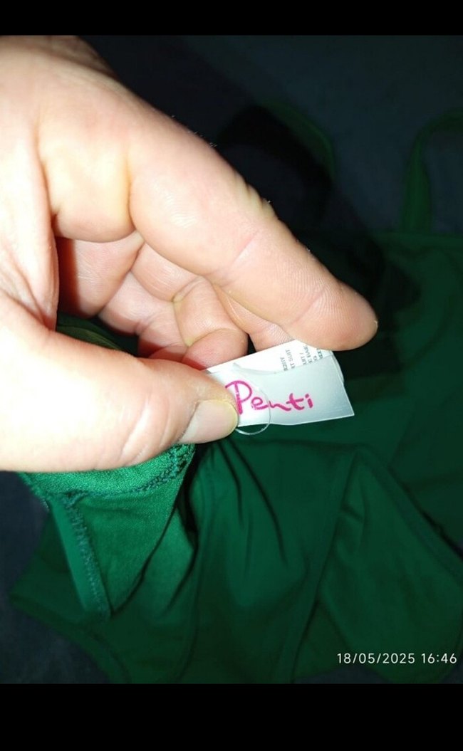 Yeşil Sade Kadın Mayo - Görsel 3