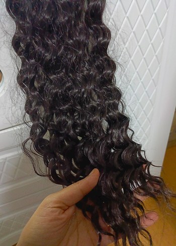 Kahverengi Püsküllü Kadın Saç Aksesuarı - Görsel 2