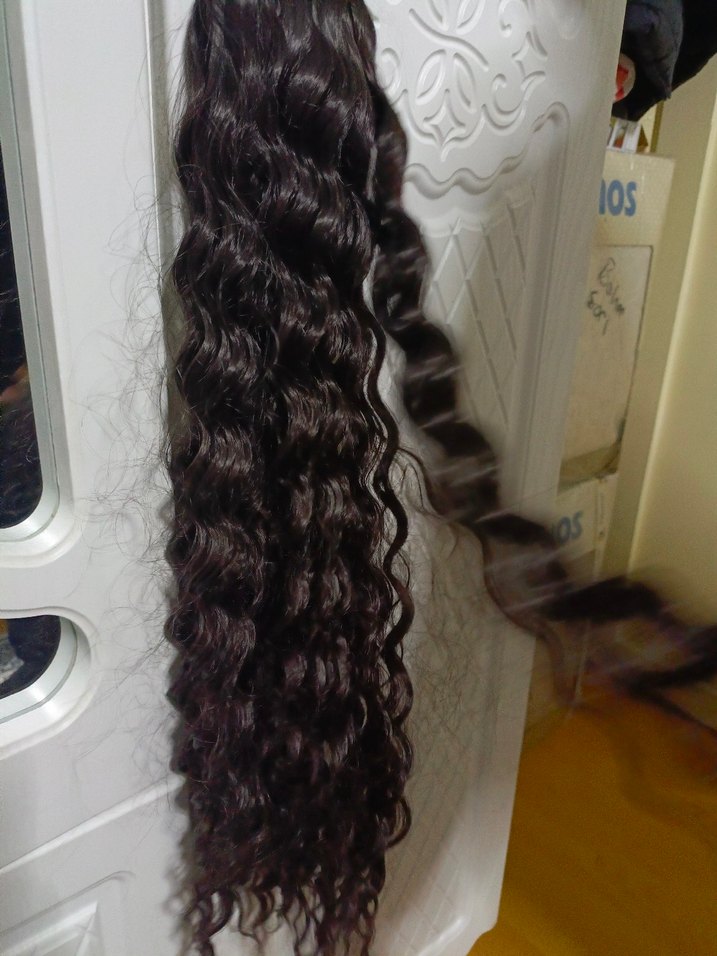 Kahverengi Püsküllü Kadın Saç Aksesuarı - Görsel 5