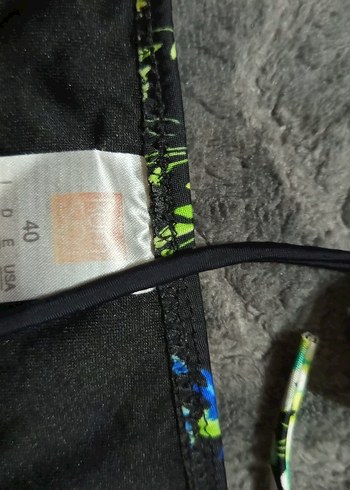 40 Beden Çiçek Desenli Bağlamalı Mini Bikini