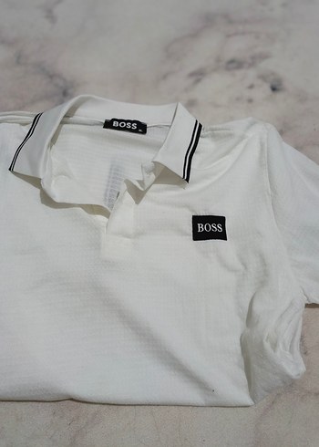 BOSS Beyaz Erkek Polo Tişört