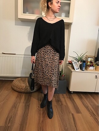 Leoparlı etek