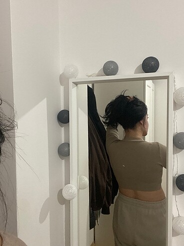m Beden camel Renk Trendyolmilla likralı crop body