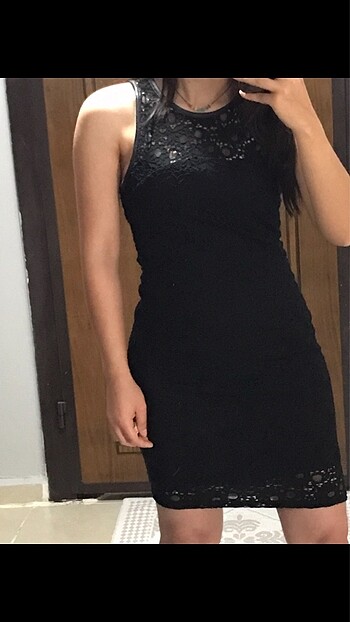 Stradivarius marka siyah elbise