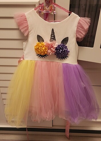 Unicorn Kız Çocuk Elbise