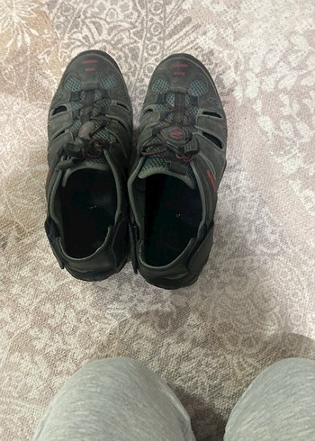 Gri Erkek Outdoor Ayakkabı Velcro Kapatma - Görsel 4