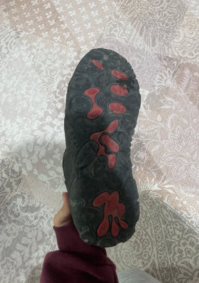 Gri Erkek Outdoor Ayakkabı Velcro Kapatma - Görsel 3