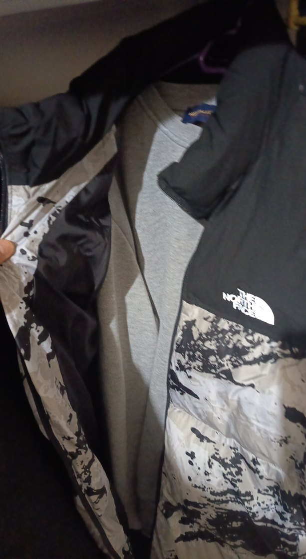 The North Face Desenli Gri Erkek Mont - Görsel 2