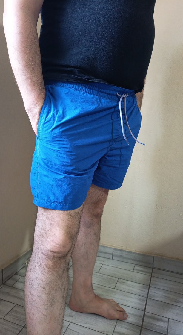 Erkek Mavi Mini Şort Mayo - Görsel 2