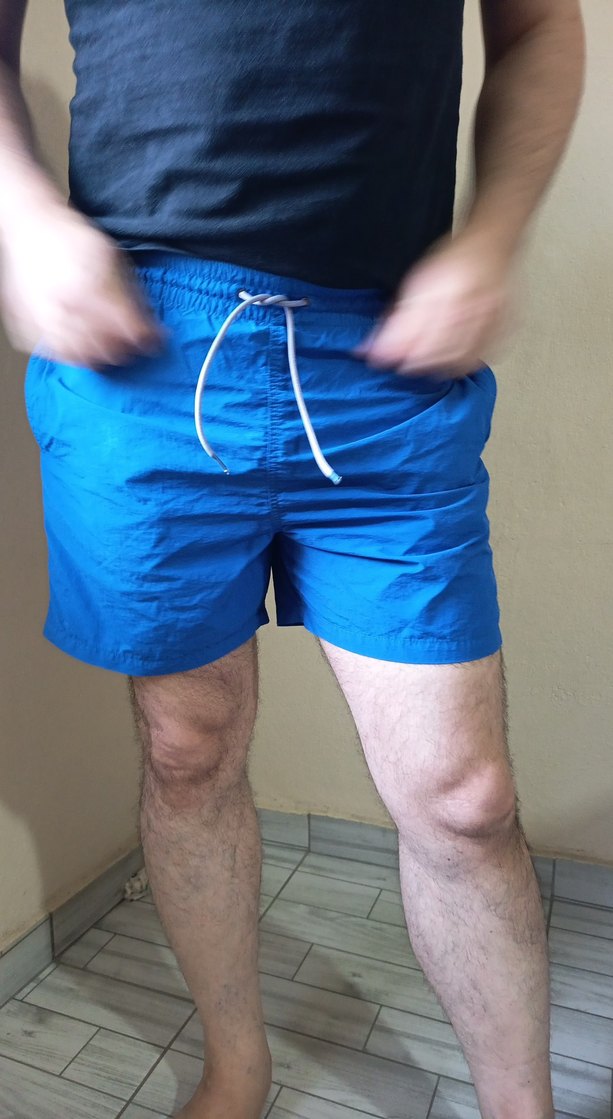 Erkek Mavi Mini Şort Mayo - Görsel 3