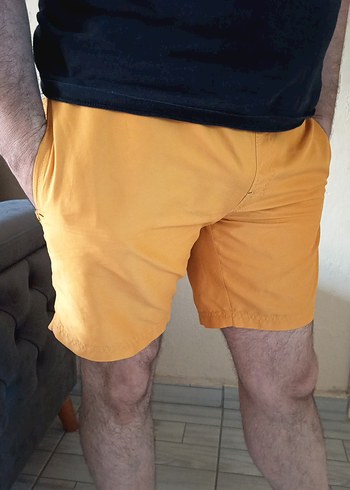 Sarı Rahat Kesim Erkek Midi Mayo - Görsel 2