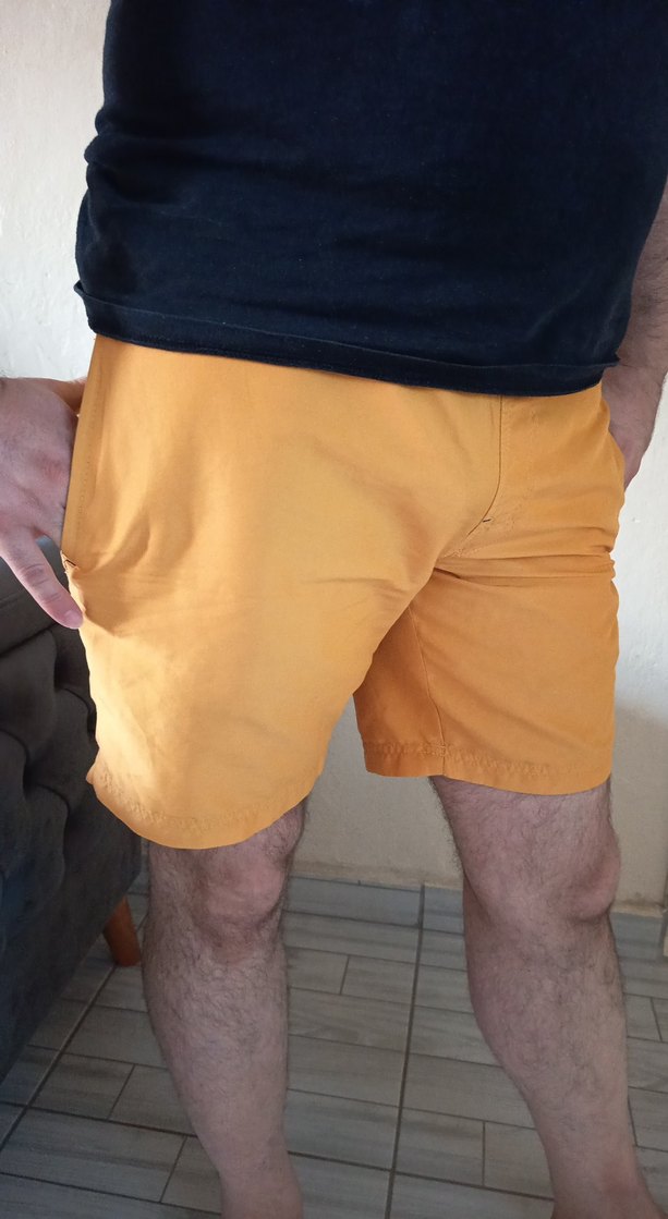 Sarı Rahat Kesim Erkek Midi Mayo - Görsel 3