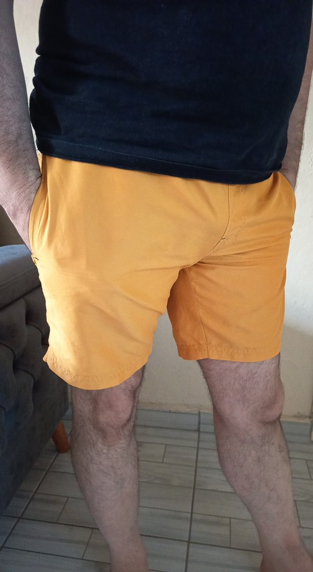 Sarı Rahat Kesim Erkek Midi Mayo - Görsel 2