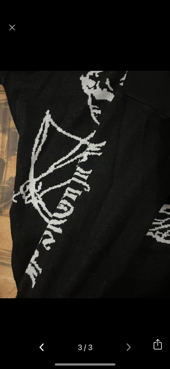 Siyah Desenli Uzun Kollu Triko Gömlek - Görsel 3