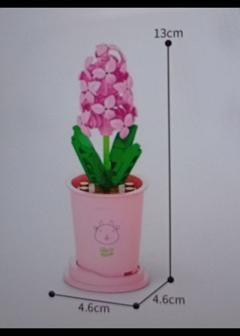 Pembe Lego Çiçek Saksısı Seti
