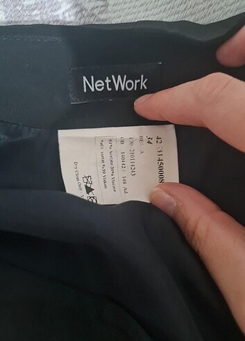 34 Beden siyah Renk NETWORK SIYAH ETEK 34 BEDEN