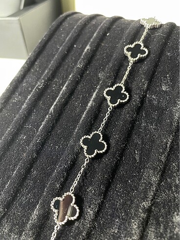 Beden Van Cleef & Arpels bilezik, 5 motif Siyah-Silver