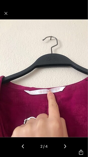 m Beden Zara gömlek