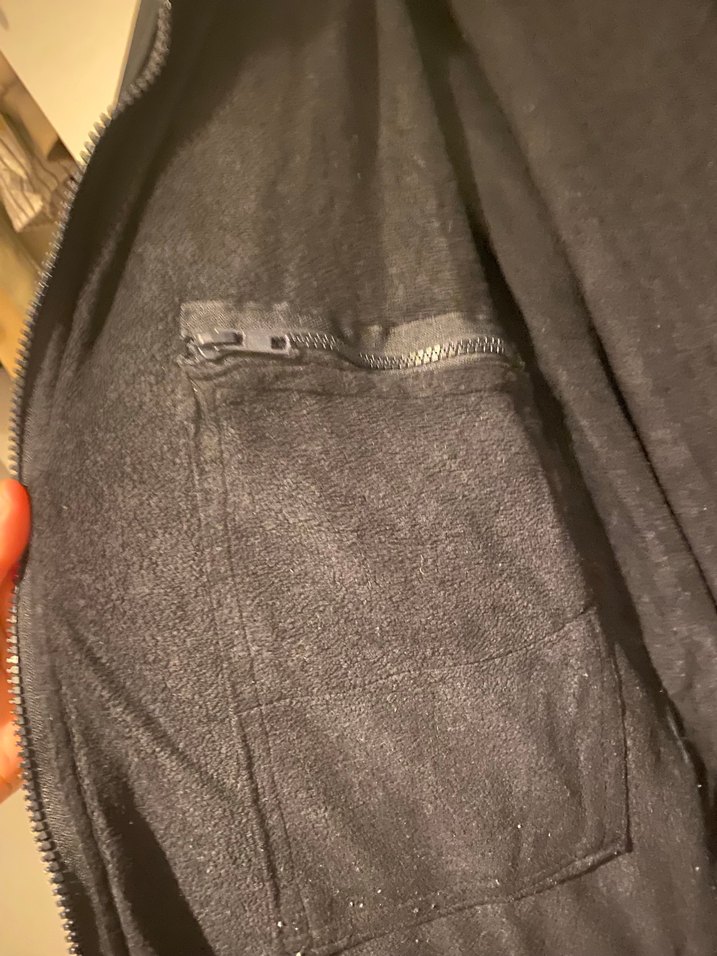 Siyah Fermuarlı unicex mont - Görsel 4