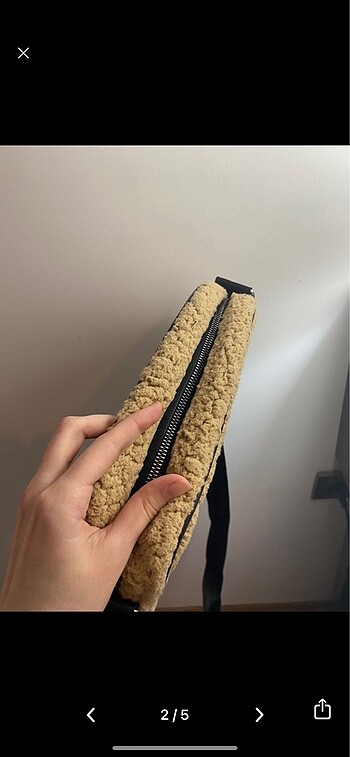 LC Waikiki Camel Renk Peluş Çanta