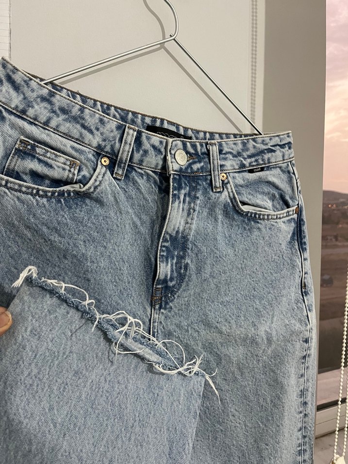 mavi kot pantolon - Görsel 2