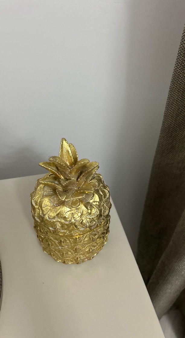 Parlak Altın Ananas Biblo - Görsel 2