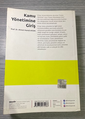  Beden Renk Kamu Yönetimine Giriş - Prof. Dr. Ahmet Hamdi Aydın