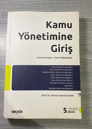 Kamu Yönetimine Giriş - Prof. Dr. Ahmet Hamdi Aydın