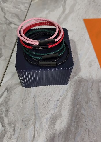 Emporio Armani deri bileklik - Görsel 2