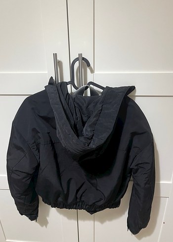 Bershka Fermuarlı Siyah Kadın Street Wear Ceket
