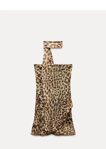 Leopar Desenli elbise