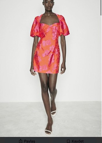Zara mini pembe elbise