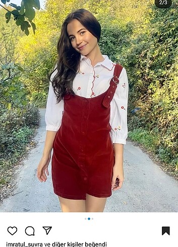 34 Beden bordo Renk Elbise 