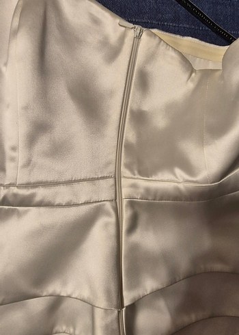 Saten Straplez Verev Kesim Büstiyer - Görsel 2