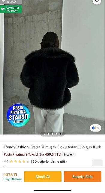 s Beden siyah Renk Siyah kürk