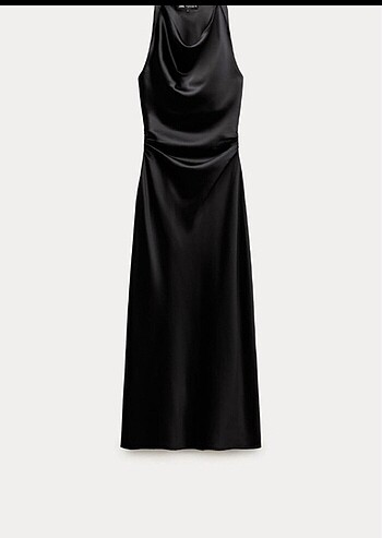Zara saten elbise